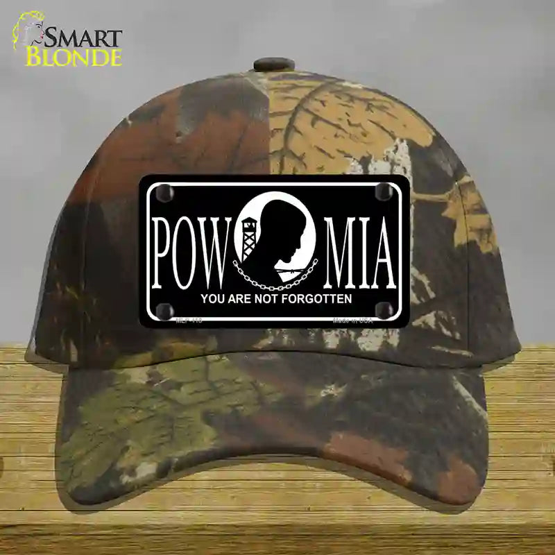 POW-MIA Novelty License Plate Hat Cotton / Camoflauge