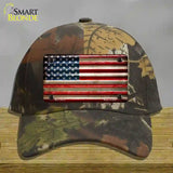 American Flag Corrugated Novelty License Plate Hat Cotton / Camoflauge