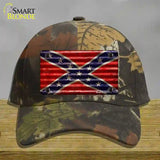 Confederate Flag Corrugated Novelty License Plate Hat Cotton / Camoflauge