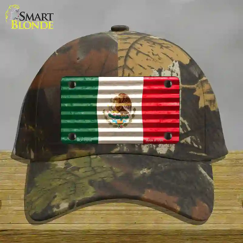 Mexico Flag Novelty License Plate Hat Cotton / Camoflauge