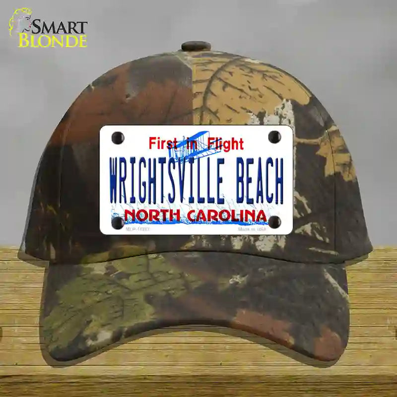 Wrightsville Beach North Carolina Novelty License Plate Hat Cotton / Camoflauge