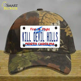 Kill Devil Hills North Carolina Novelty License Plate Hat Cotton / Camoflauge