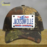 Jacksonville North Carolina Novelty License Plate Hat Cotton / Camoflauge