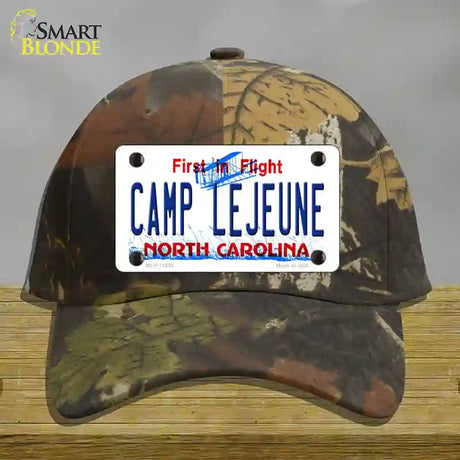 Camp Lejeune North Carolina Novelty License Plate Hat Cotton / Camoflauge