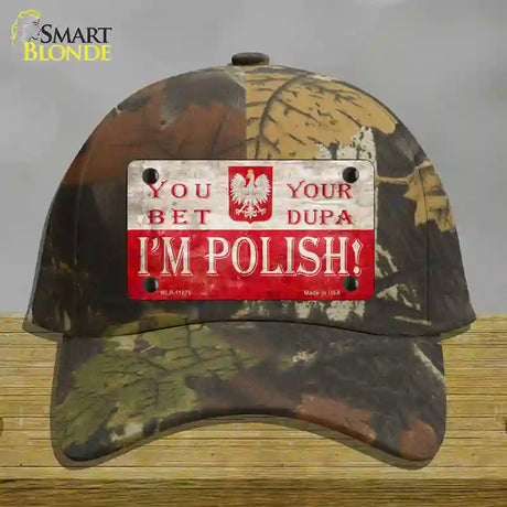 Im Polish Novelty License Plate Hat Cotton / Camoflauge