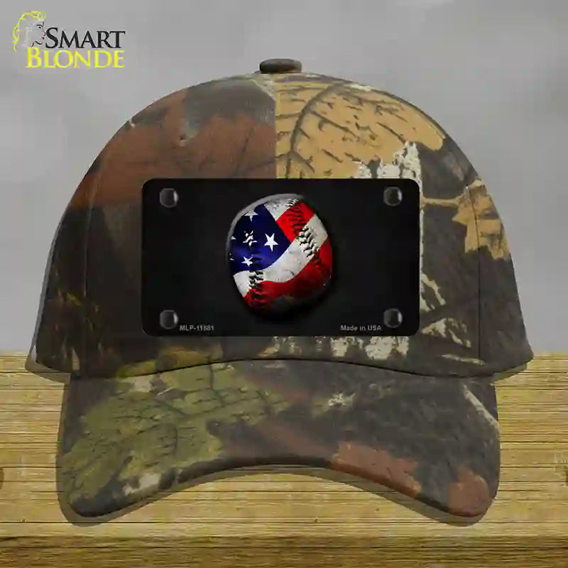 American Baseball Novelty License Plate Hat Cotton / Camoflauge