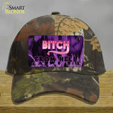 Bitch from Hell Novelty License Plate Hat Cotton / Camoflauge