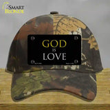 God Is Love Novelty License Plate Hat Cotton / Camoflauge