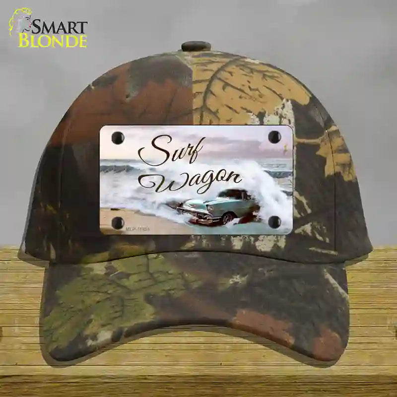 Surf Wagon Novelty License Plate Hat Cotton / Camoflauge