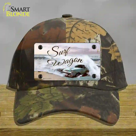 Surf Wagon Novelty License Plate Hat Cotton / Camoflauge