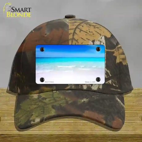 Beach Scene Novelty License Plate Hat Cotton / Camoflauge