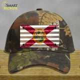 Florida Corrugated Flag Novelty License Plate Hat Cotton / Camoflauge