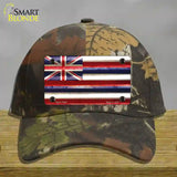 Hawaii Corrugated Flag Novelty License Plate Hat Cotton / Camoflauge