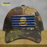 Idaho Corrugated Flag Novelty License Plate Hat Cotton / Camoflauge