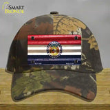 Missouri Corrugated Flag Novelty License Plate Hat Cotton / Camoflauge