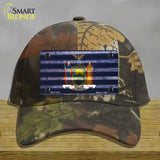 New York Corrugated Flag Novelty License Plate Hat Cotton / Camoflauge