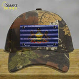 Pennsylvania Corrugated Flag Novelty License Plate Hat Cotton / Camoflauge