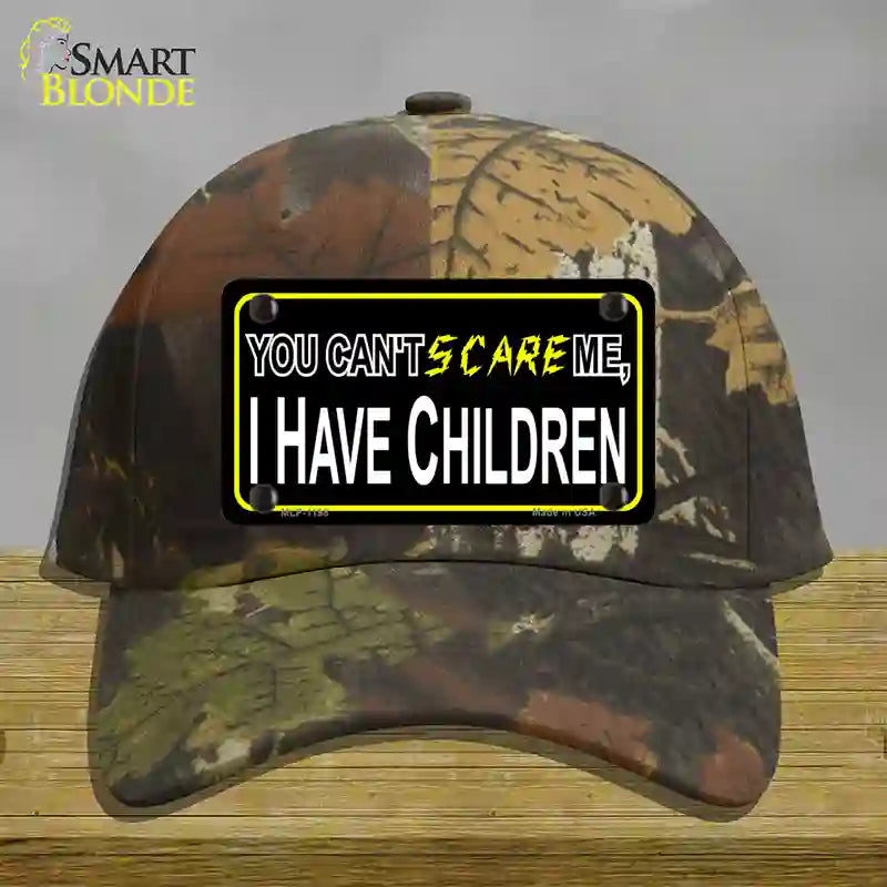 Cant Scare Me Novelty License Plate Hat Cotton / Camoflauge