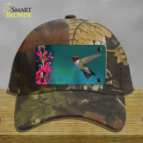 Humming Bird Novelty License Plate Hat Cotton / Camoflauge