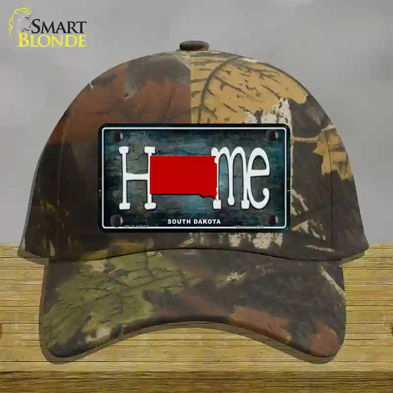 South Dakota Home State Outline Novelty License Plate Hat Cotton / Camoflauge