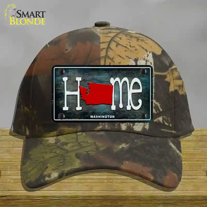 Washington Home State Outline Novelty License Plate Hat Cotton / Camoflauge