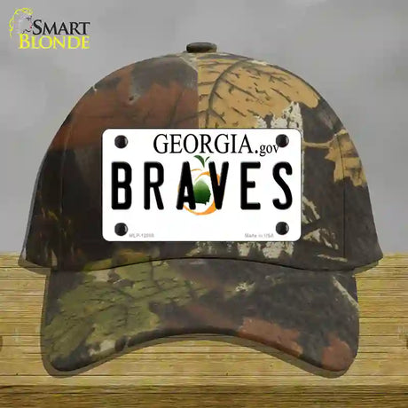 Georgia Braves Novelty License Plate Hat Cotton / Camoflauge