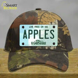 Apples New Hampshire State Novelty License Plate Hat Cotton / Camoflauge