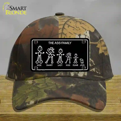 The Ass Family Novelty License Plate Hat Cotton / Camoflauge