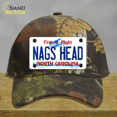 Nags Head North Carolina State Novelty License Plate Hat Cotton / Camoflauge