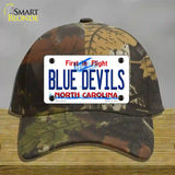 Blue Devils North Carolina State Novelty License Plate Hat Cotton / Camoflauge