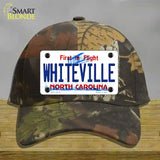 Whiteville North Carolina State Novelty License Plate Hat Cotton / Camoflauge