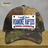 Roanoke Rapids North Carolina State Novelty License Plate Hat Cotton / Camoflauge