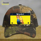 We Can Do It Novelty License Plate Hat Cotton / Camoflauge