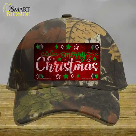 Merry Christmas Red Novelty License Plate Hat Cotton / Camoflauge