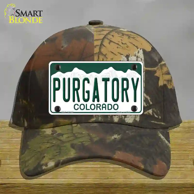 Purgatory Colorado Novelty License Plate Hat Cotton / Camoflauge