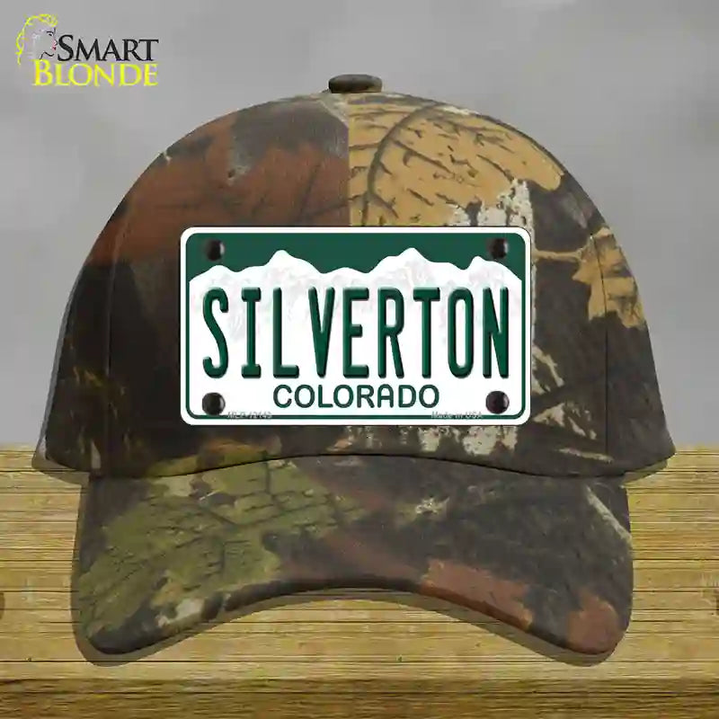 Silverton Colorado Novelty License Plate Hat Cotton / Camoflauge