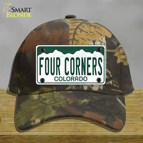 Four Corners Colorado Novelty License Plate Hat Cotton / Camoflauge