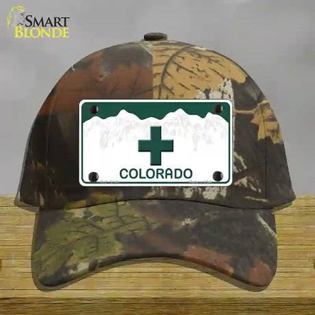 Marajuana Cross Colorado Novelty License Plate Hat Cotton / Camoflauge