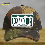 Rocky Mountain High Colorado Novelty License Plate Hat Cotton / Camoflauge