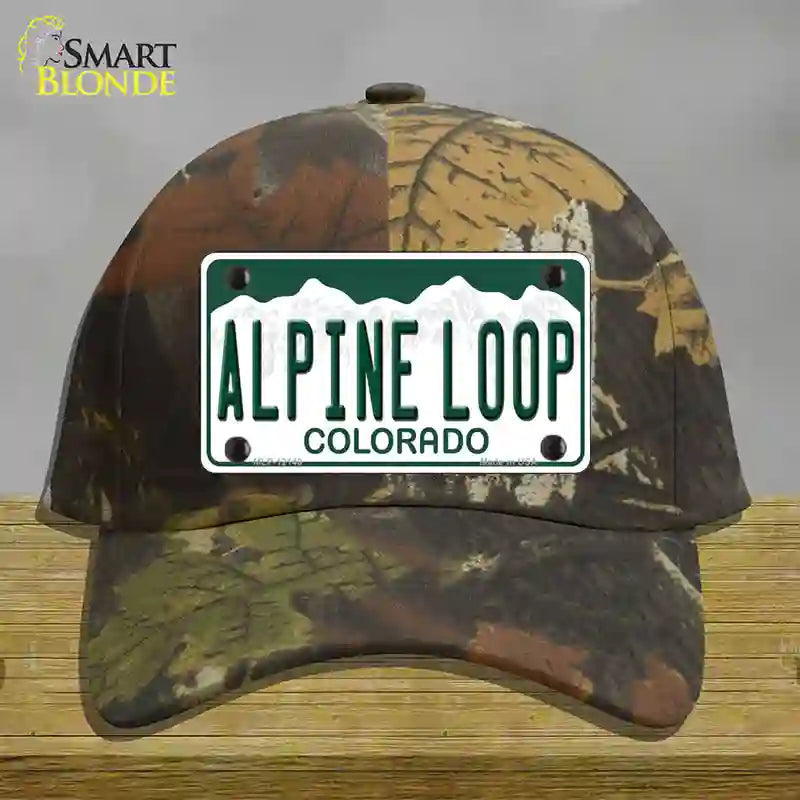 Alpine Loop Colorado Novelty License Plate Hat Cotton / Camoflauge