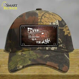 Fiver Trash Novelty License Plate Hat Cotton / Camoflauge