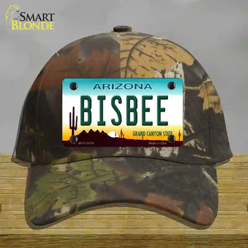 Bisbee Arizona Novelty License Plate Hat Cotton / Camoflauge