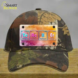 Teacher Periodic Table Novelty License Plate Hat Cotton / Camoflauge