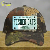 Fisher Cats New Hampshire Novelty License Plate Hat Cotton / Camoflauge