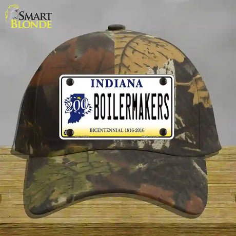 Boilermakers Indiana Novelty License Plate Hat Cotton / Camoflauge