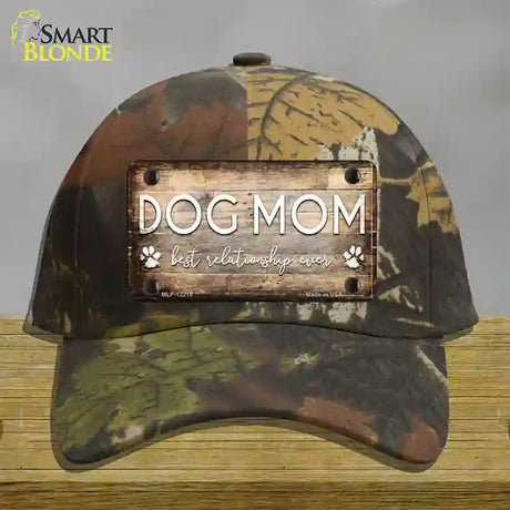 Dog Mom Novelty License Plate Hat Cotton / Camoflauge