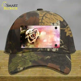 Watercolor Rose Novelty License Plate Hat Cotton / Camoflauge