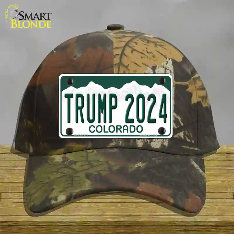 Trump 2024 Colorado Novelty License Plate Hat Cotton / Camoflauge