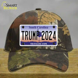 Trump 2024 South Carolina Novelty License Plate Hat Cotton / Camoflauge