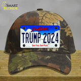 Trump 2024 South Dakota Novelty License Plate Hat Cotton / Camoflauge